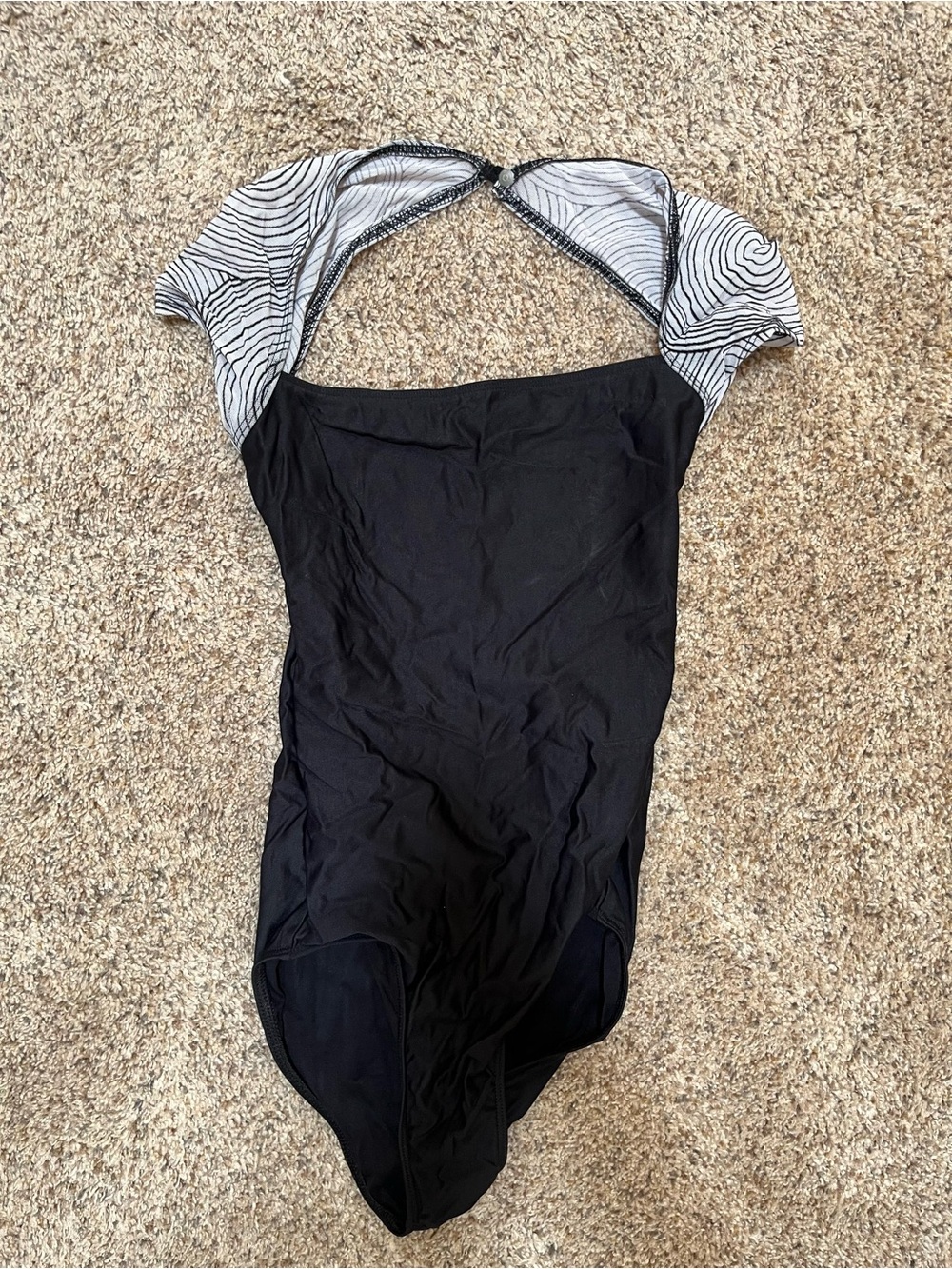 Discontinued Wear Moi Swirl Shoulder Leotard